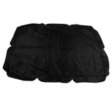 Outdoor Swing Canopy Silver Coated Oxford Cloth Waterproof Swing Chair Top Cover for Garden Sun Shade Accessory Black In Australia - Darrahopens