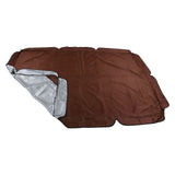 Outdoor Swing Canopy Waterproof Porch Top Cover Replacement UV Proof for Patio Yard Chair Brown