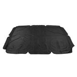 Outdoor Swing Canopy Waterproof Porch Top Cover Replacement UV Proof for Patio Yard Chair Black