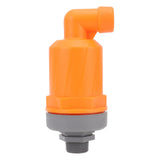 Orange Automatic Air Vent Valve High Hardness Great Flowing Rate PP Exhaust Vent Valve Top G1/2 Bottom G1 Fast Type 6632A PP