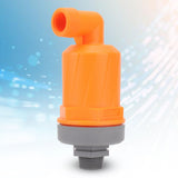Orange Automatic Air Vent Valve High Hardness Great Flowing Rate PP Exhaust Vent Valve Top G1/2 Bottom G1 Fast Type 6632A PP