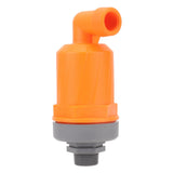 Orange Automatic Air Vent Valve High Hardness Great Flowing Rate PP Exhaust Vent Valve Top G1/2 Bottom G1 Compound Type 6632B PP