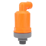 Orange Automatic Air Vent Valve High Hardness Great Flowing Rate PP Exhaust Vent Valve Top G1/2 Bottom G1 Compound Type 6632B PP