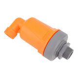 Orange Automatic Air Vent Valve High Hardness Great Flowing Rate PP Exhaust Vent Valve Top G1/2 Bottom G1 Compound Type 6632B PP
