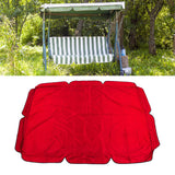 Swing Canopy Replacement Silver Coated Oxford Cloth Waterproof Swing Chair Canopy Cover for Outdoor Garden Balcony Red