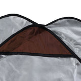 Swing Canopy Replacement Silver Coated Oxford Cloth Waterproof Swing Chair Canopy Cover for Outdoor Garden Balcony Brown