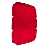 Swing Canopy 600D Silver Coated Oxford Cloth Waterproof Swing Top Cover for Outdoor Red