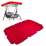 Swing Canopy 600D Silver Coated Oxford Cloth Waterproof Swing Top Cover for Outdoor Red