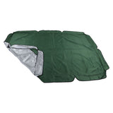Swing Canopy 600D Silver Coated Oxford Cloth Waterproof Swing Top Cover for Outdoor Dark Green