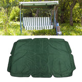 Swing Canopy 600D Silver Coated Oxford Cloth Waterproof Swing Top Cover for Outdoor Dark Green