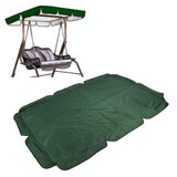 Swing Canopy 600D Silver Coated Oxford Cloth Waterproof Swing Top Cover for Outdoor Dark Green