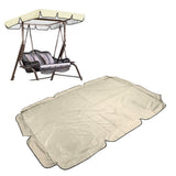 Swing Canopy 600D Silver Coated Oxford Cloth Waterproof Swing Top Cover for Outdoor Beige