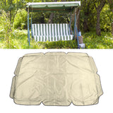 Swing Canopy 600D Silver Coated Oxford Cloth Waterproof Swing Top Cover for Outdoor Beige