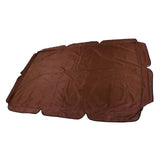Swing Canopy 600D Silver Coated Oxford Cloth Waterproof Swing Top Cover for Outdoor Brown