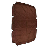 Swing Canopy 600D Silver Coated Oxford Cloth Waterproof Swing Top Cover for Outdoor Brown