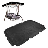 Swing Canopy 600D Silver Coated Oxford Cloth Waterproof Swing Top Cover for Outdoor Black