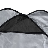 Swing Canopy 600D Silver Coated Oxford Cloth Waterproof Swing Top Cover for Outdoor Black