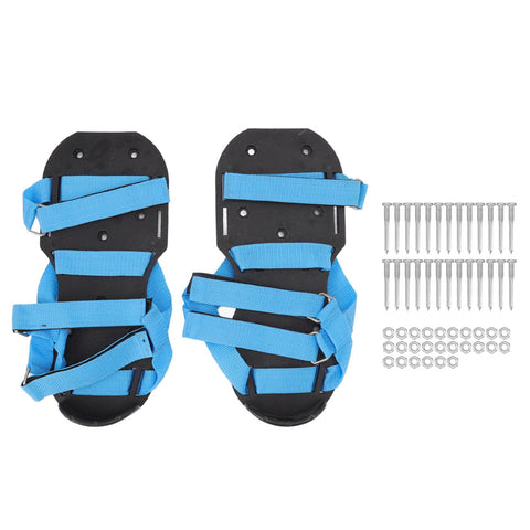 Lawn Aerator Shoes Garden Scarifier Shoes Soil Aeration Spike Shoes for Patio Yard Grassland Blue In Australia - Darrahopens