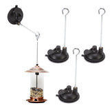 3 Pcs Bird Feeder Wall Hanger Window Suction Cup with Hanger Hook for Wind Chimes Plant