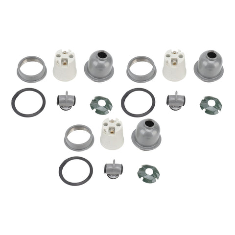 3PCS E27 Interface Lamp Socket Waterproof Thermal Insulation Small Tee Ceramic Light Holder In Australia - Darrahopens