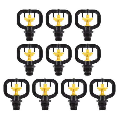 10PCS Refraction Micro Nozzle Butterfly Rotating Sprinkler Garden Irrigation Rotating Misting Nozzle G1/2 G3/4 Male Thread In Australia - Darrahopens