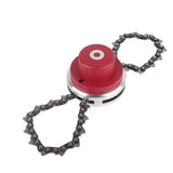Weeder Chain Head Trimmer Chain Head Replacement Garden Lawn Mower Accessories Red Double Gaskets 65Mn