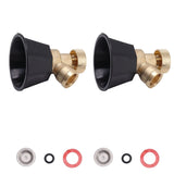 2 Set Adjustable Misting Nozzle Copper Plastic Big Fog Fine Mist Water Atomizing Spray Sprinkler In Australia - Darrahopens