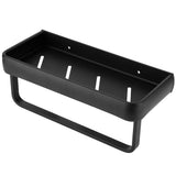 30cm Bathroom Shelf Space Aluminum Wall Mounted Hollow Storage Rack Basket Organizer(SingleLayer with Rod ) In Australia - Darrahopens