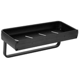 30cm Bathroom Shelf Space Aluminum Wall Mounted Hollow Storage Rack Basket Organizer(SingleLayer with Rod ) In Australia - Darrahopens