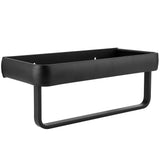 30cm Bathroom Shelf Space Aluminum Wall Mounted Hollow Storage Rack Basket Organizer(SingleLayer with Rod ) In Australia - Darrahopens