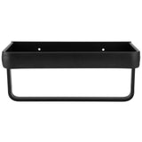 30cm Bathroom Shelf Space Aluminum Wall Mounted Hollow Storage Rack Basket Organizer(SingleLayer with Rod ) In Australia - Darrahopens