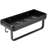 30cm Bathroom Shelf Space Aluminum Wall Mounted Hollow Storage Rack Basket Organizer(SingleLayer with Rod and 5 Hooks ) In Australia - Darrahopens