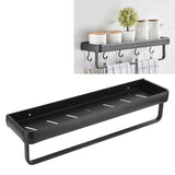 50cm Multifunctional Wall Mounted Kitchen Shelving Bathroom Storage Rack Bottle Holder(SingleLayer with Bar )