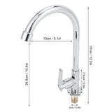 G1/2 Sink Faucet 360 Degree Rotating Stainless Steel Cold Water Tap Kitchen Bathroom Supply