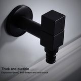 G1/2 Square Water Faucet Full Copper Single Cold Faucet Washing Machine Tap Hardware Fitttings