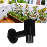 G1/2 Black Mop Sink Faucet Balcony Single Cold Water Gravity Casting Tap Hardware Accessories
