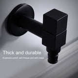 G1/2 Black Mop Sink Faucet Balcony Single Cold Water Gravity Casting Tap Hardware Accessories