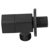 G1/2 Angle Valve Mixer Water Stop Valve Bathroom Toilet Washbasin Accessory Black