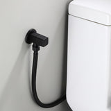 G1/2 Angle Valve Mixer Water Stop Valve Bathroom Toilet Washbasin Accessory Black