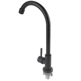 G1/2 Faucet 90 Degree Rotating Single Cold Matte Black Water Tap for Kitchen Sink Basin In Australia - Darrahopens