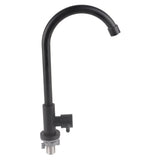 G1/2 Faucet 90 Degree Rotating Single Cold Matte Black Water Tap for Kitchen Sink Basin In Australia - Darrahopens