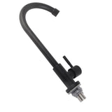 G1/2 Faucet 90 Degree Rotating Single Cold Matte Black Water Tap for Kitchen Sink Basin In Australia - Darrahopens