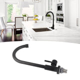 G1/2 Faucet 90 Degree Rotating Single Cold Matte Black Water Tap for Kitchen Sink Basin In Australia - Darrahopens