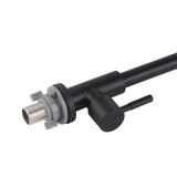 G1/2 Faucet 90 Degree Rotating Single Cold Matte Black Water Tap for Kitchen Sink Basin