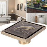 Antique Copper Waste Floor Drain Shower Bathroom Floor Drain Cover for Hotel Bath Accessories