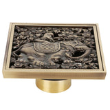 Floor Drain Antique Full Copper Shower Drain Kit for Kitchen Bathroom Toilet Hotel In Australia - Darrahopens