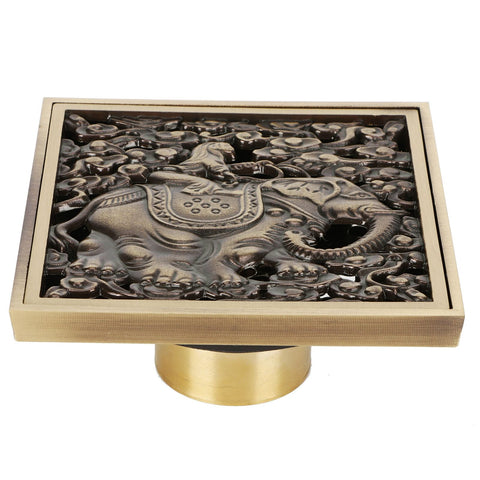 Floor Drain Antique Full Copper Shower Drain Kit for Kitchen Bathroom Toilet Hotel In Australia - Darrahopens