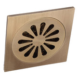 Floor Drain Set European Style Antique Copper Shower Drain Bathroom Toilet Accessory