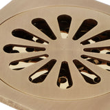 Floor Drain Set European Style Antique Copper Shower Drain Bathroom Toilet Accessory