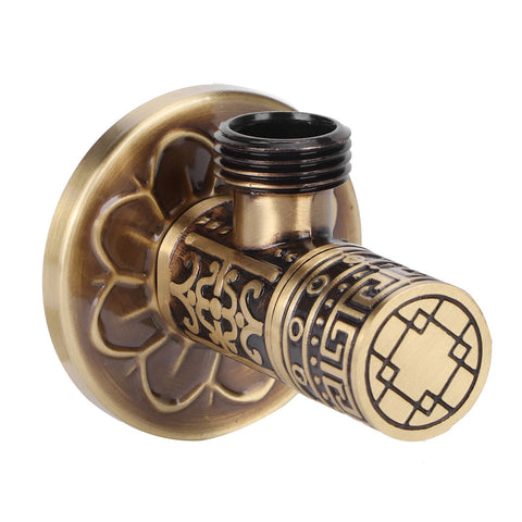 G1/2 External Thread Faucet Angle Valve Thickening Retro Brass Water Stop Valve Faucet Fittings In Australia - Darrahopens
